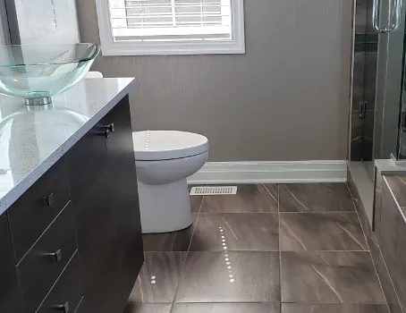 Bathroom and kitchen flooring installation in Connecticut